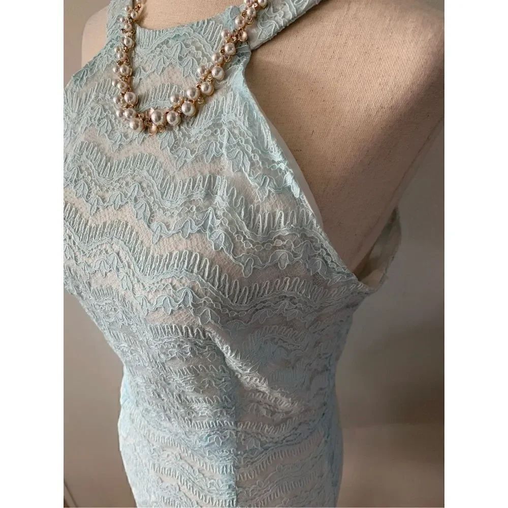 Blue lace dress steeples size medium - Picture 2 of 6